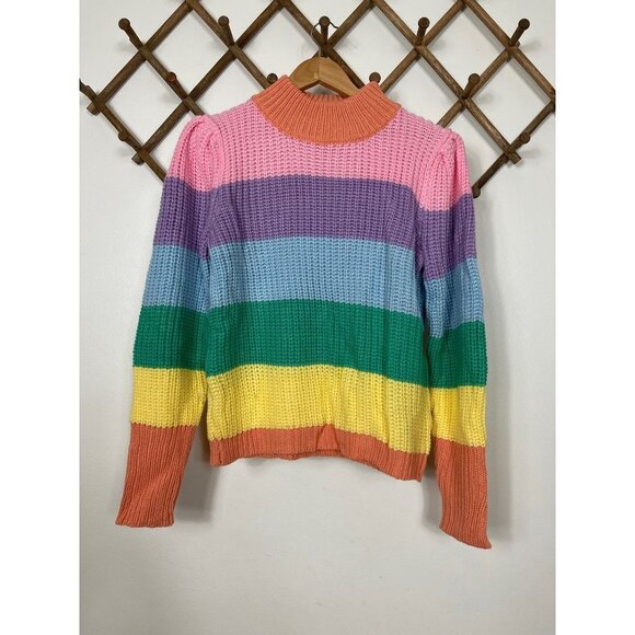 ENGLISH FACTORY Pastel Multi Color Sweater Size M - Picture 2 of 9